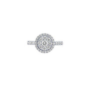14k White Gold 2.00 ctw Round Diamond Bridal Set