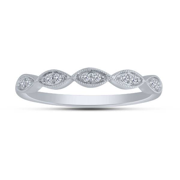 14K WHITE GOLD 1.00 CTW Diamond ROUND Bridal Set