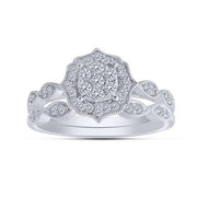 14K WHITE GOLD 0.38 CTW Diamond Composite Bridal Set