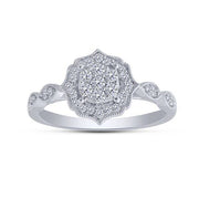 14K WHITE GOLD 0.38 CTW Diamond Composite Bridal Set