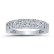 10k White Gold 0.33 ctw Diamond Anniversary Band