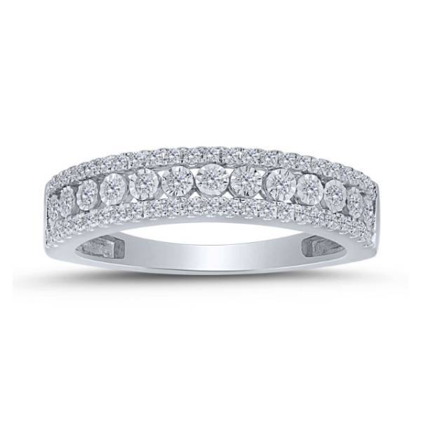 10k White Gold 0.33 ctw Diamond Anniversary Band