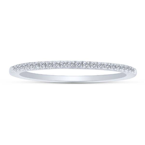 10k white gold 0.11 ctw Diamond Fashion Anniversary Band