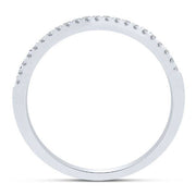 10k white gold 0.11 ctw Diamond Fashion Anniversary Band