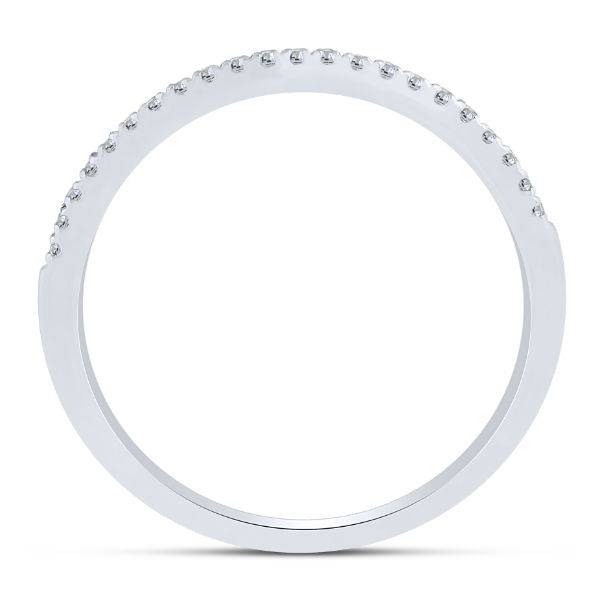 10k white gold 0.11 ctw Diamond Fashion Anniversary Band