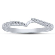 14K White Gold 0.63 CTW DIAMOND 2 stone Fashion Ring