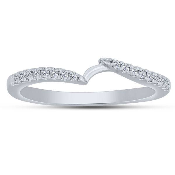 14K White Gold 0.63 CTW DIAMOND 2 stone Fashion Ring