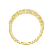 14k Tri Color 0.50 ctw Diamond Stackable Anniversary Band