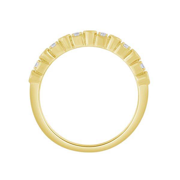 14k Tri Color 0.50 ctw Diamond Stackable Anniversary Band