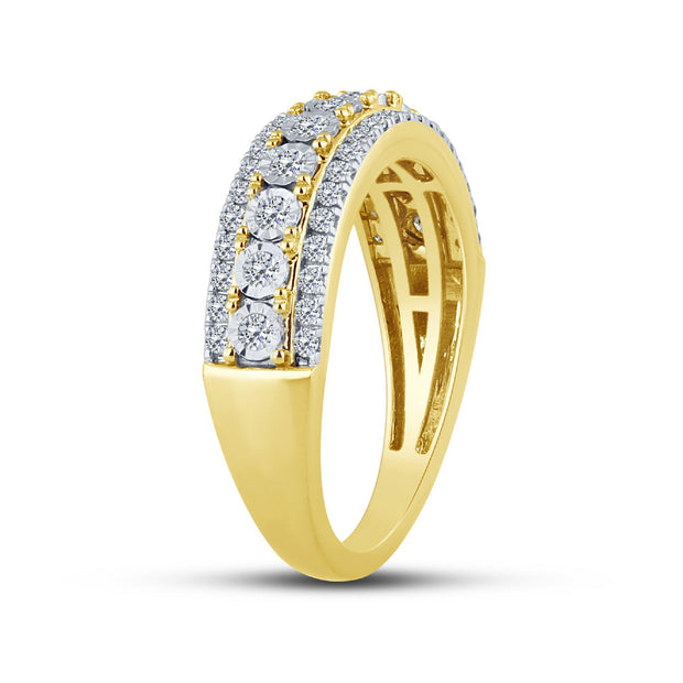 14K Yellow Gold 0.50 CTW Diamond Band