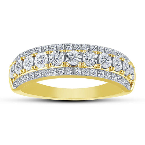 14K Yellow Gold 0.50 CTW Diamond Band