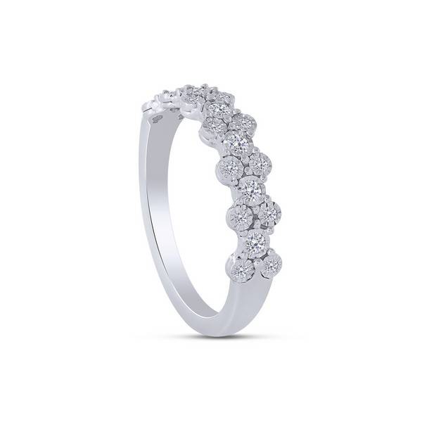 10K White Gold 0.25 ctw Round Diamond Anniversary Band