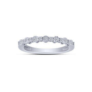 10k white gold 0.16 ctw Classic Diamond anniversary Band