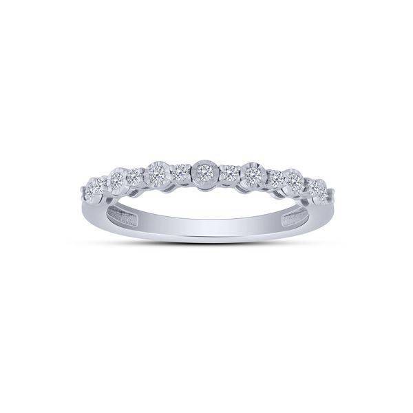 10k white gold 0.16 ctw Classic Diamond anniversary Band