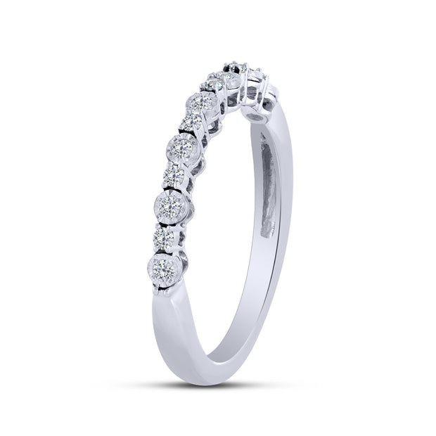 10K White Gold 0.16 CTW Diamond Band