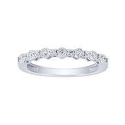 10k white gold 0.16 ctw Classic Diamond anniversary Band