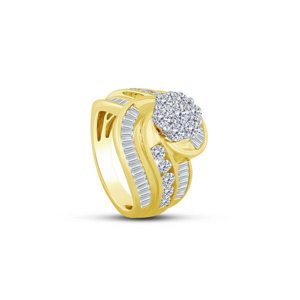 14K Yellow Gold 2.50 CTW Diamond Composite ENGAGEMENT Ring