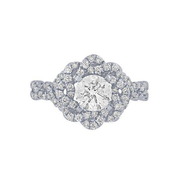 14K WHITE GOLD 1.50 CTW Diamond Engagement Ring