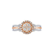 10K Two Tone 0.50 CTW ENGAGEMENT RING