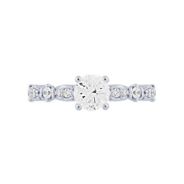 14K WHITE GOLD 1.00 CTW Diamond Engagement Ring