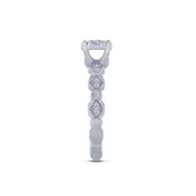 10K WhiTe Gold 0.39 CTW DIAMOND Engagement Ring