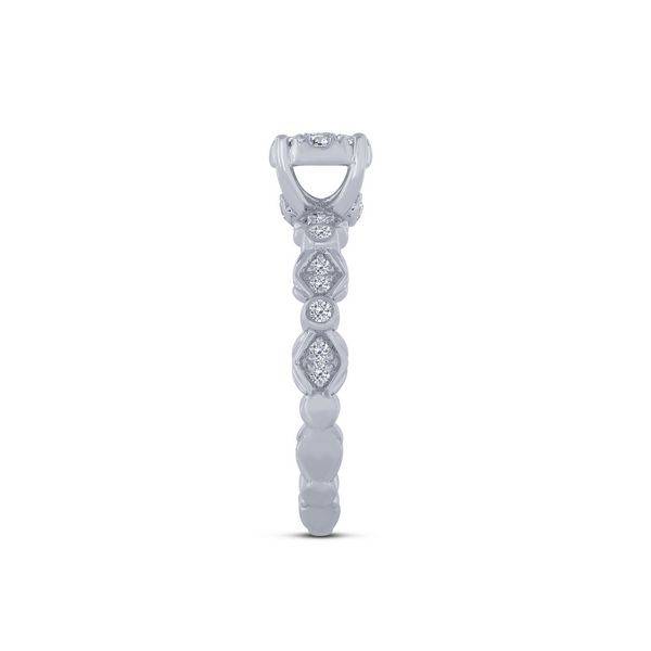 10K WhiTe Gold 0.39 CTW DIAMOND Engagement Ring
