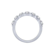 10k white gold 1.00 ctw diamond Anniversary Band