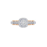 10K Two Tone 0.33 CTW Diamond Engagement Ring