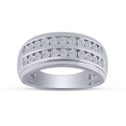 10k white gold 0.25 ctw Diamond Men's Band