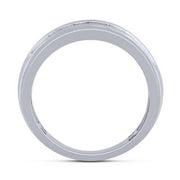 10k white gold 0.25 ctw Diamond Men's Band