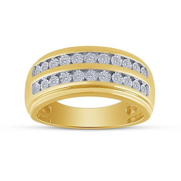 10k Yellow Gold 0.25 ctw Diamond men's Ring