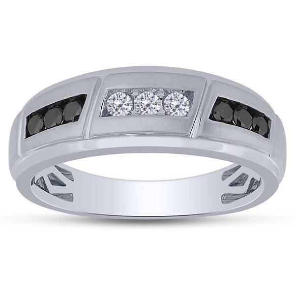 14k white gold 0.50 ctw Diamond Men's Band