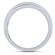14k white gold 0.50 ctw Diamond Men's Band