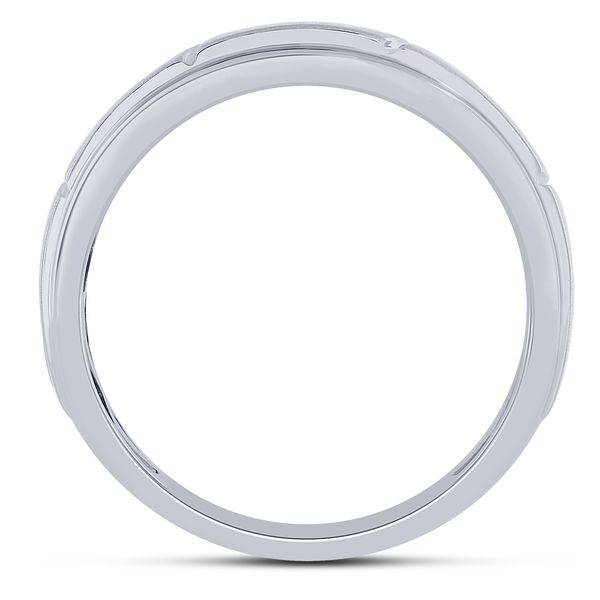 14k white gold 0.50 ctw Diamond Men's Band