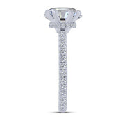 14K White Gold 0.50 CTW DIAMOND semi-mount ENGAGEMENT Ring