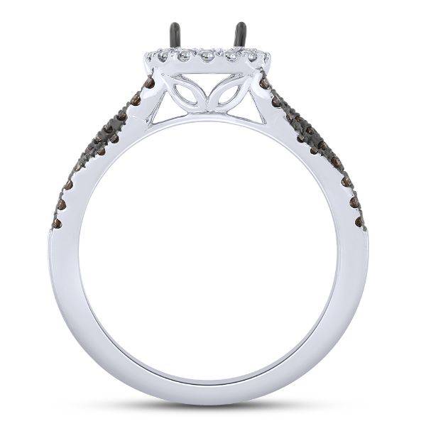 14K WHITE GOLD 1.50 CTW DIAMOND Semi Mount