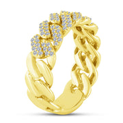 10K YELLOw GOLD 0.40 CTW Diamond Fashion Band Ring