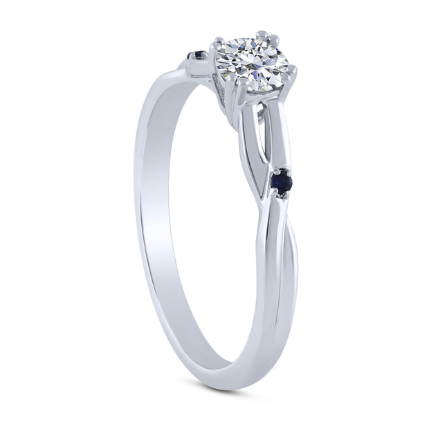950 Platinum 0.36 ctw Diamond Gemstone Ring