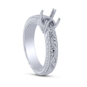950 Platinum Diamond Engagement Ring SEMI MOUNT