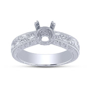 950 Platinum Diamond Engagement Ring SEMI MOUNT