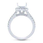 14K WHITE GOLD 0.75 CTW Diamond Semi Mount