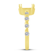 14K Yellow Gold 0.25 CTW Diamond Semi Mount