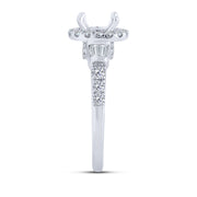 14K WHITE GOLD 0.54 CTW Diamond Semi Mount