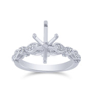 14K WHITE GOLD 0.26 CTW Diamond Semi Mount