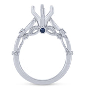 14K WHITE GOLD 0.26 CTW Diamond Semi Mount