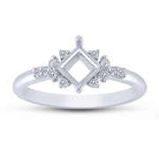 14K WHITE GOLD 0.13 CTW Diamond Semi Mount