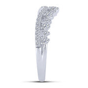 14K white gold 0.50 Ctw Contour Band