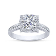 14K WHITE GOLD 0.50 CTW Semi-Mount Diamond Bridal Set