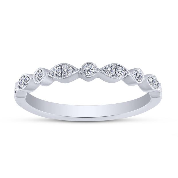 14K WHITE GOLD 0.50 CTW Semi-Mount Diamond Bridal Set
