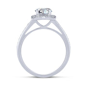 14K WHITE GOLD 0.50 CTW Semi-Mount Diamond Bridal Set